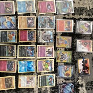 Pokemon Red and Pink Card Game Collection